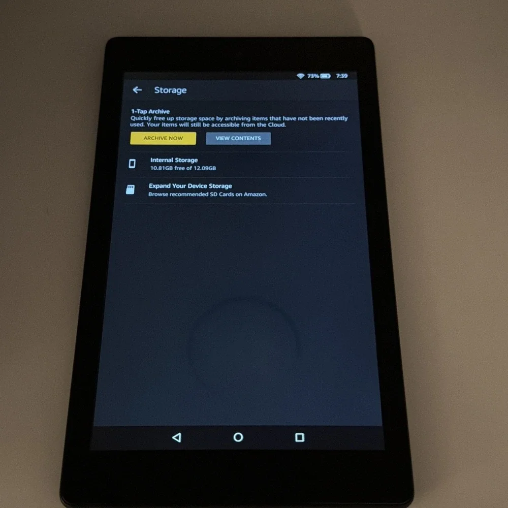 Kindle Fire HD 8 6th Generation 12GB PR53DC Tablet Black - Tested And Working